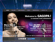 Tablet Screenshot of gagopakaraoke.com